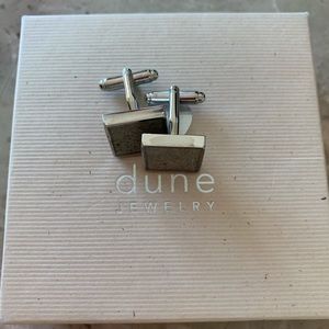 Cufflinks with beach sand